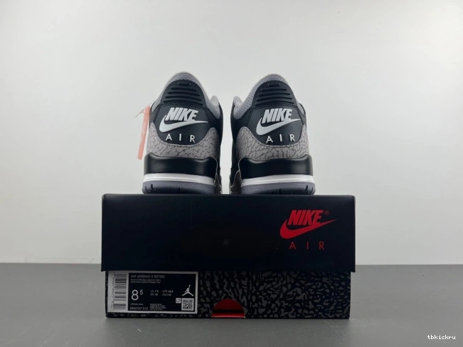 Rep TBkick Jordan DN3707-010 Black Cement 3 Air 0801